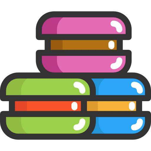 Macarons dessert macarons bakery icon