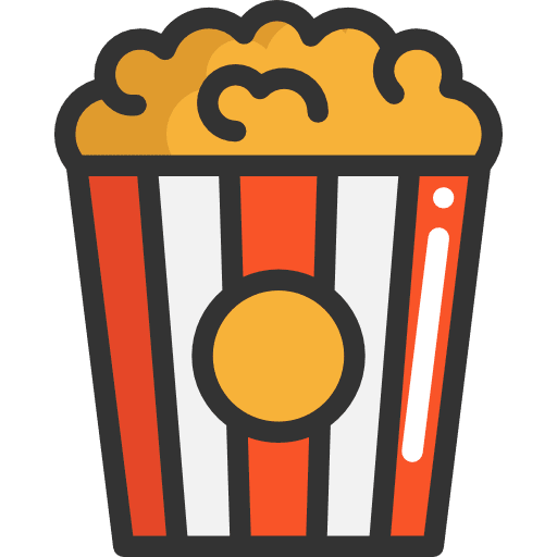 Popcorn food and restaurant cinema food icon