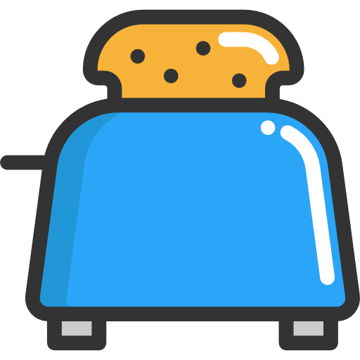 Toaster food and restaurant toaster icon