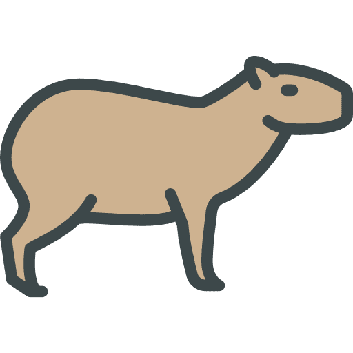 Capybara wild life animal kingdom capybara icon