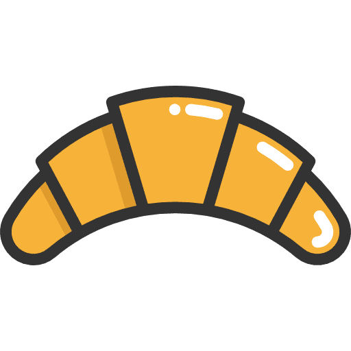 Croissant grilled croissant barbecue icon