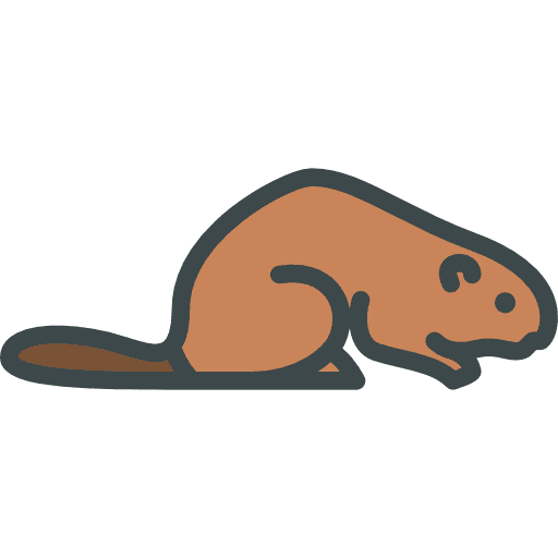Beaver animals zoo wild life icon Beaver animals zoo wild life icon