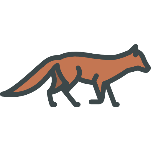 Fox zoo wild life animal kingdom icon Fox zoo wild life animal kingdom icon