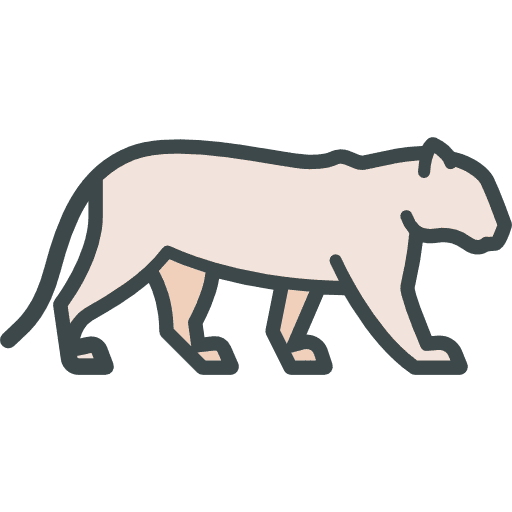 Siberian tiger wild life zoo animals icon Siberian tiger wild life zoo animals icon