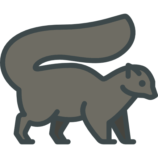Skunk animal kingdom skunk zoo icon Skunk animal kingdom skunk zoo icon