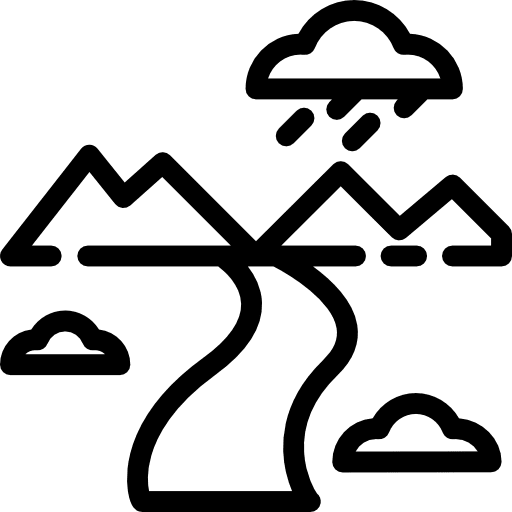 River river landscape nature icon