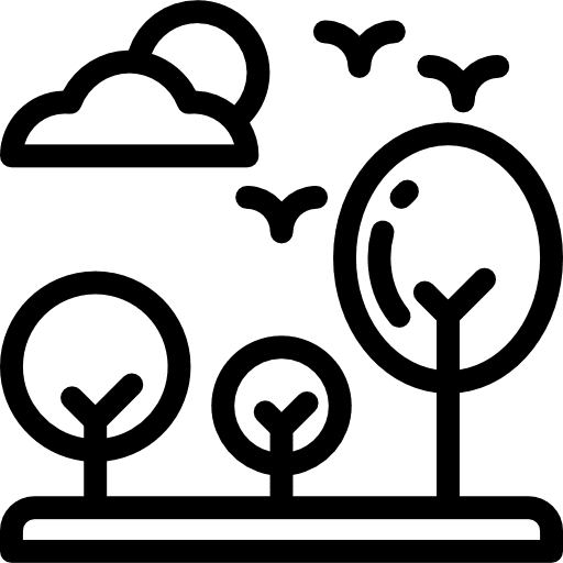 Forest forest pines woods icon