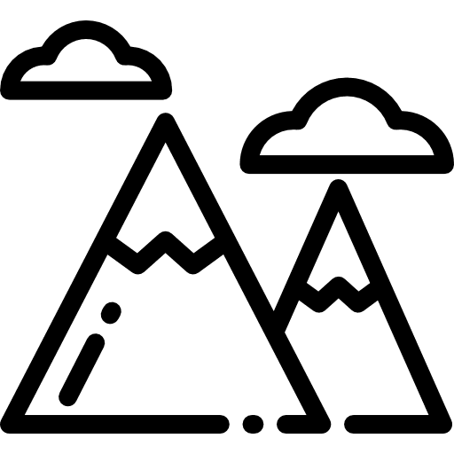 Mountain landscape nature mountain icon