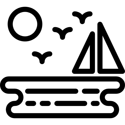 Sea sea nature beach icon