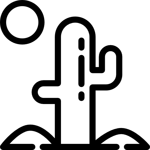 Cactus botanical farming and gardening nature icon