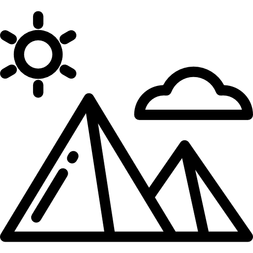 Pyramid pyramids desert monuments icon