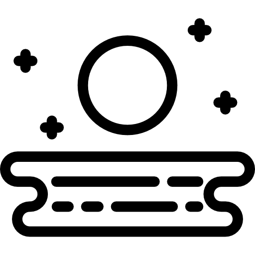 Sea landscape sea night icon