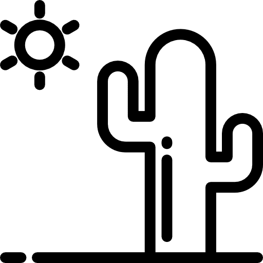 Desert nature landscape desert icon