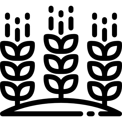 Field landscape field nature icon