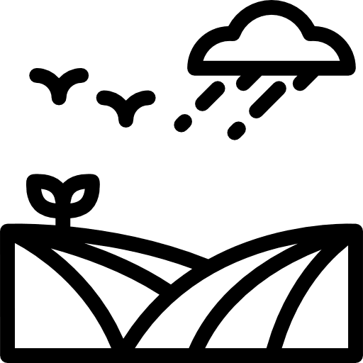 Fields landscape scenery fields icon