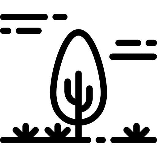 Tree ecology gardening botanical icon