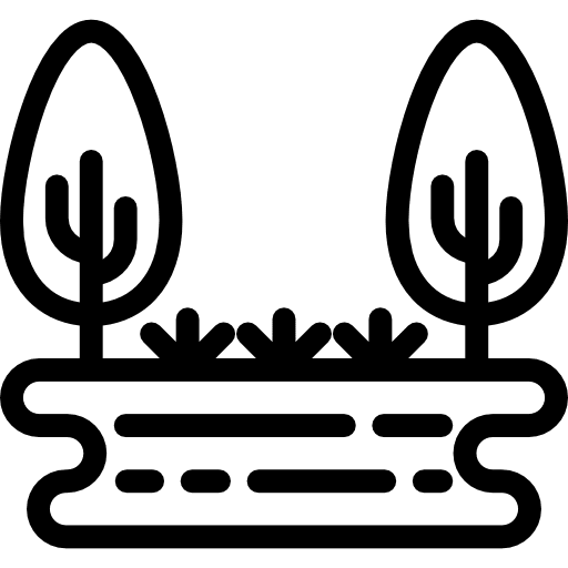 Trees nature christmas forest icon