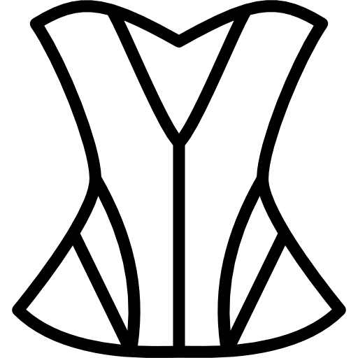 Corset elegant corset cothes icon