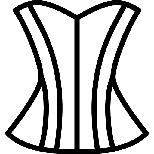 Corset fashion elegant femenine icon
