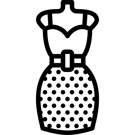 Dress feminine dress female icon