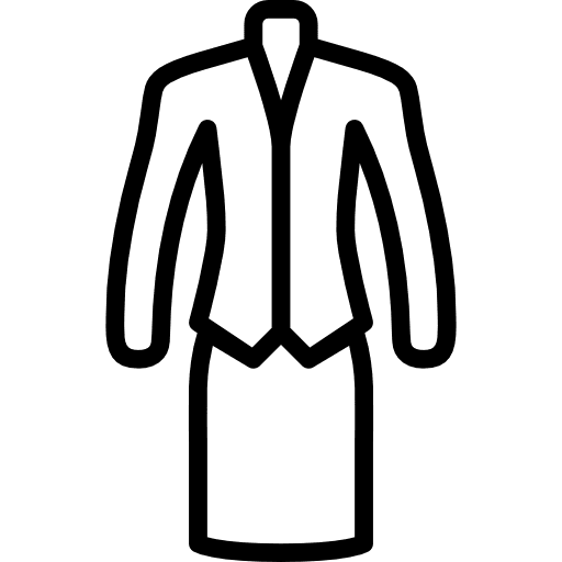 Suit dresscode feminine femenine icon