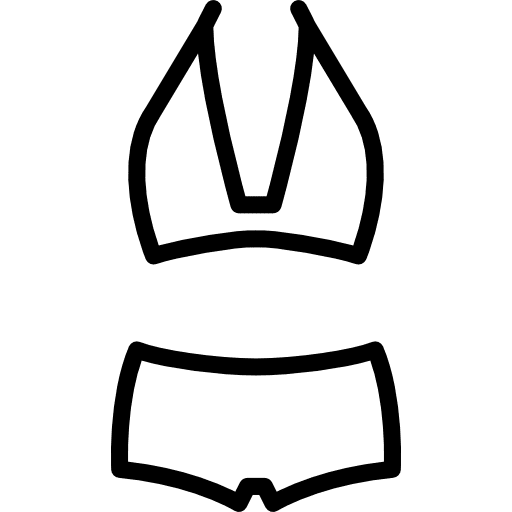 Bikini holidays female summer icon