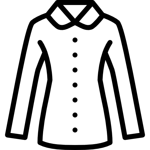 Coat clothing femenine winter icon