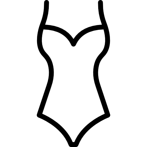 Swimsuit style femenine swimsuit icon