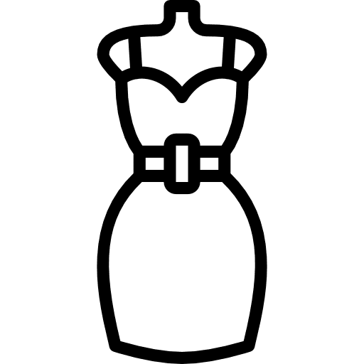 Dress feminine dresses female icon