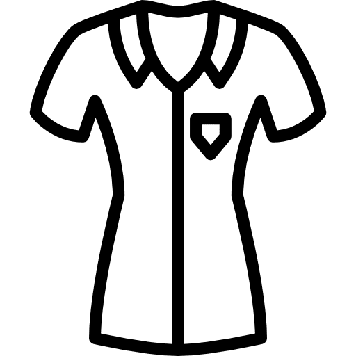 Shirt clothing garment female icon