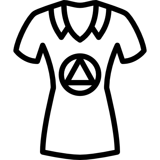 Shirt female garment t shirt icon