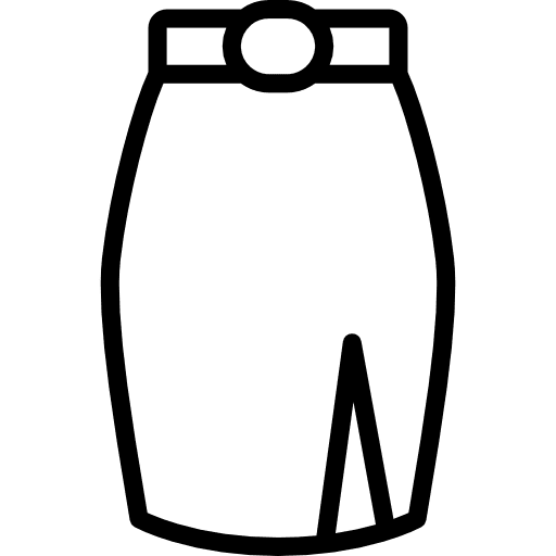 Skirt femenine clothes skirt icon