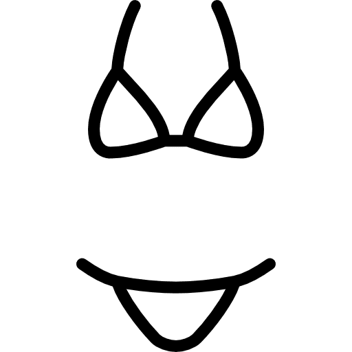 Bikini swimsuit summer holidays icon