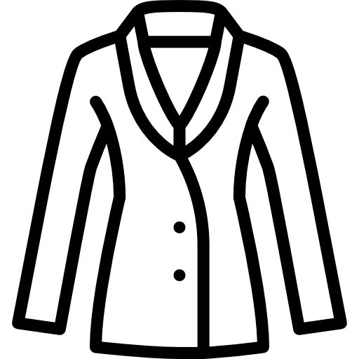 Coat clothes garment clothing icon
