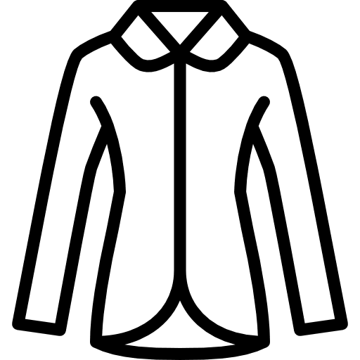 Coat fashion overcoat jacket icon