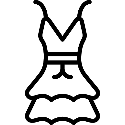 Dress dress feminine dresses icon