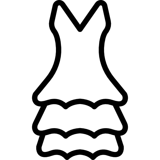 Dress dress stylish woman icon