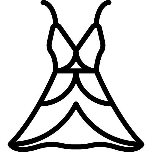 Dress fashion stylish dresses icon