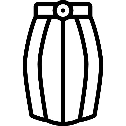 Skirt clothing femenine garment icon
