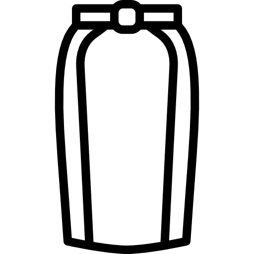 Skirt fashion femenine clothing icon