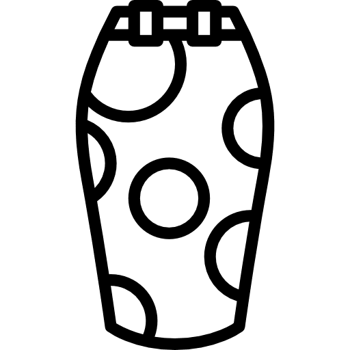 Skirt skirt femenine clothing icon