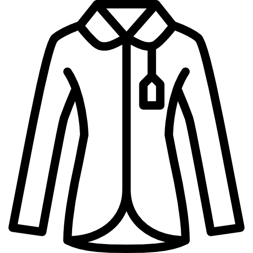 Coat clothes femenine garment icon
