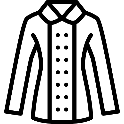 Coat clothes winter overcoat icon