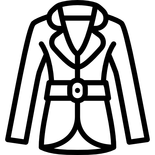 Coat clothing fashion overcoat icon