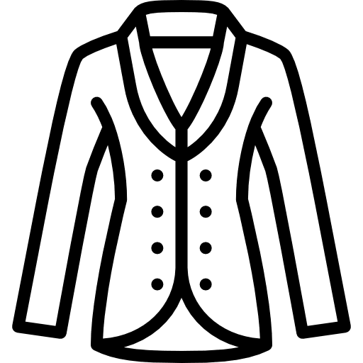 Coat clothing femenine coat icon