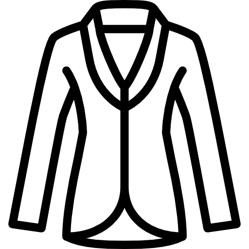 Coat fashion clothing overcoat icon