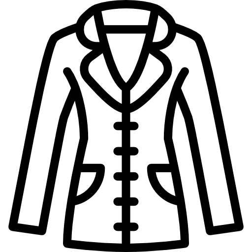 Coat fashion coat clothing icon