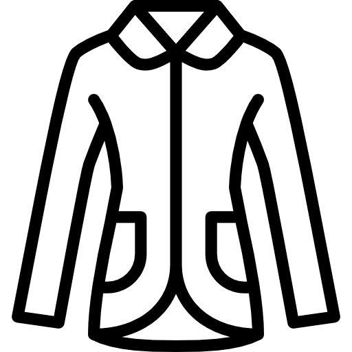 Coat garment jacket femenine icon