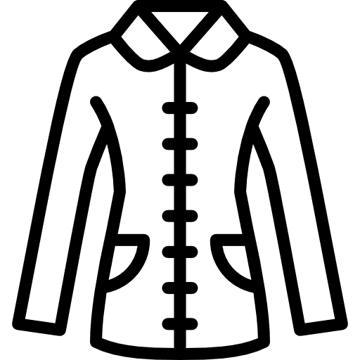 Coat overcoat garment clothes icon