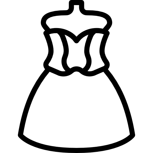 Dress clothing fashion clothes icon